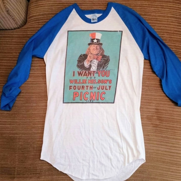 Vintage Willie Nelson Uncle Sam Shirt
